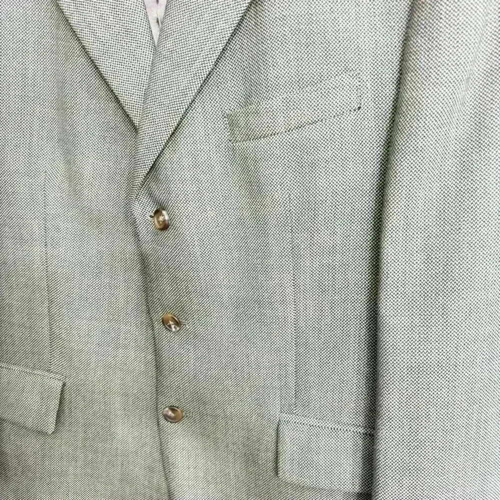 Ralph Lauren Houndstooth Silk Wool Blend Sport Blazer Jacket - Size 44R